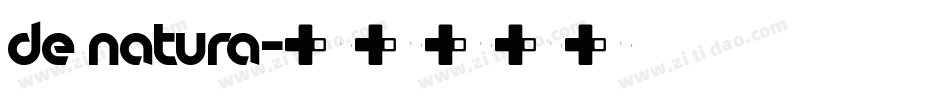 de natura字体转换